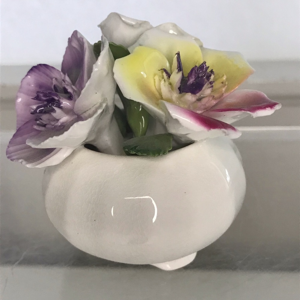 Vintage Miniature Fine Bone China Floral Bouquet